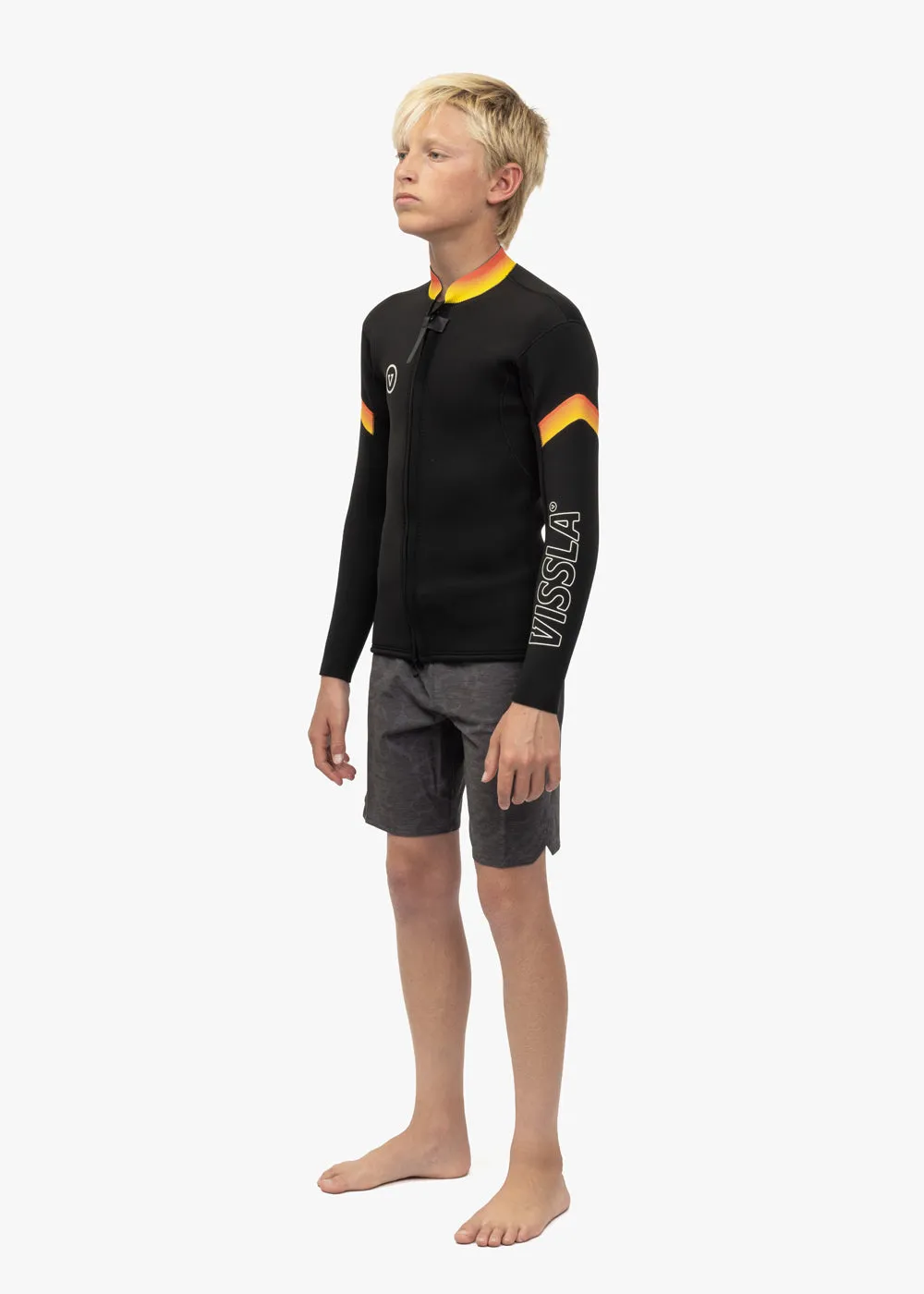 7 Seas Boys Raditude 2MM Front Zip Wetsuit Jacket