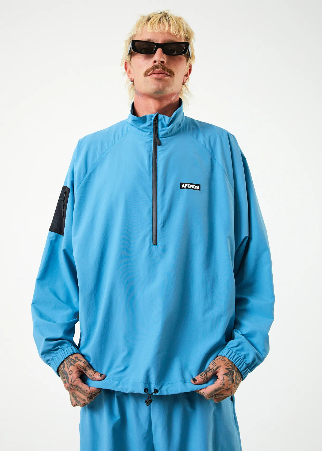 AFENDS Mens Polar - Spray Jacket - Dark Teal