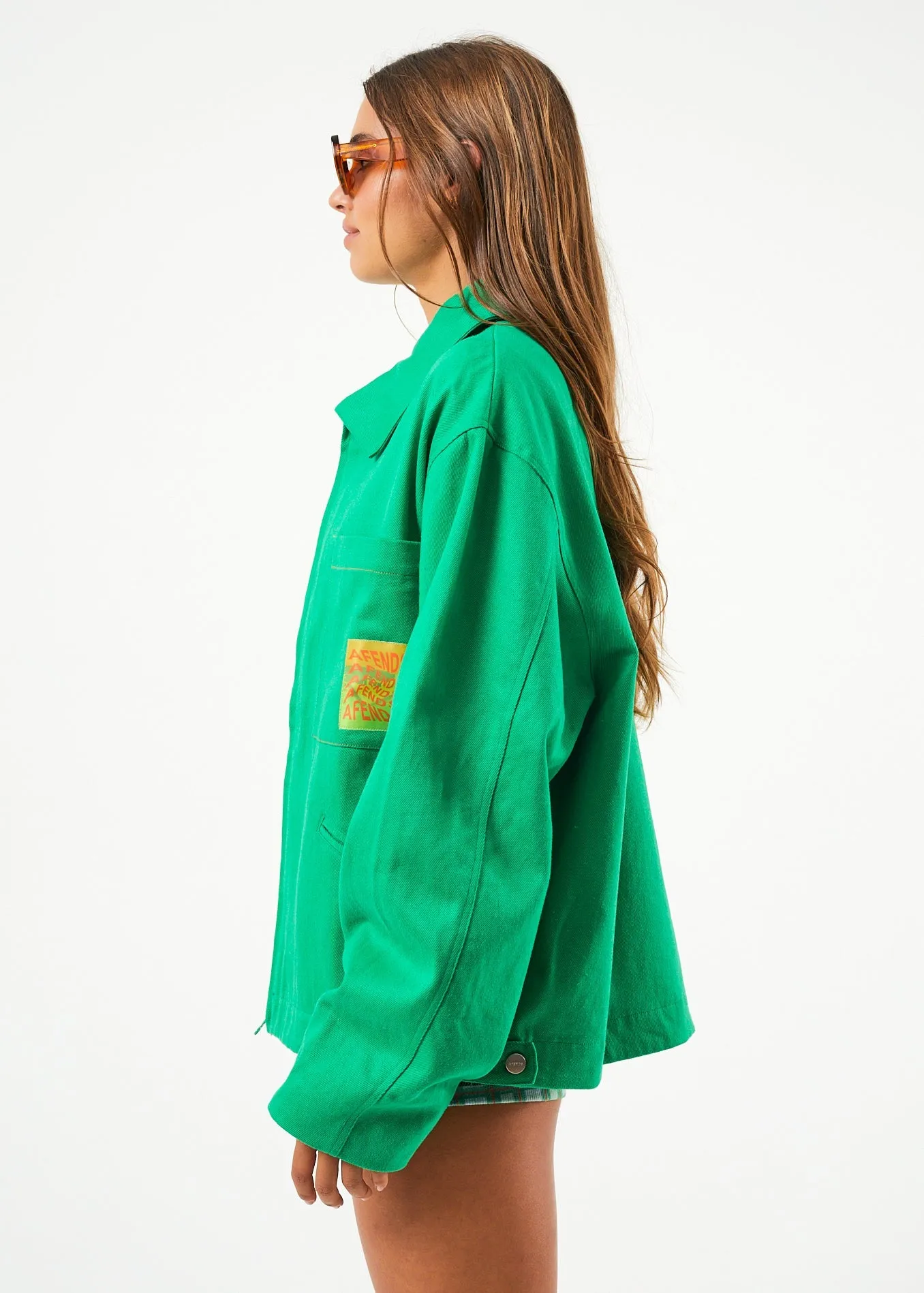 AFENDS Unisex Sleepy Hollow - Unisex Twill Carpenter Jacket - Forest