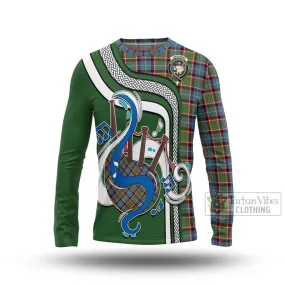 Aikenhead Tartan Long Sleeve T-Shirt with Epic Bagpipe Style