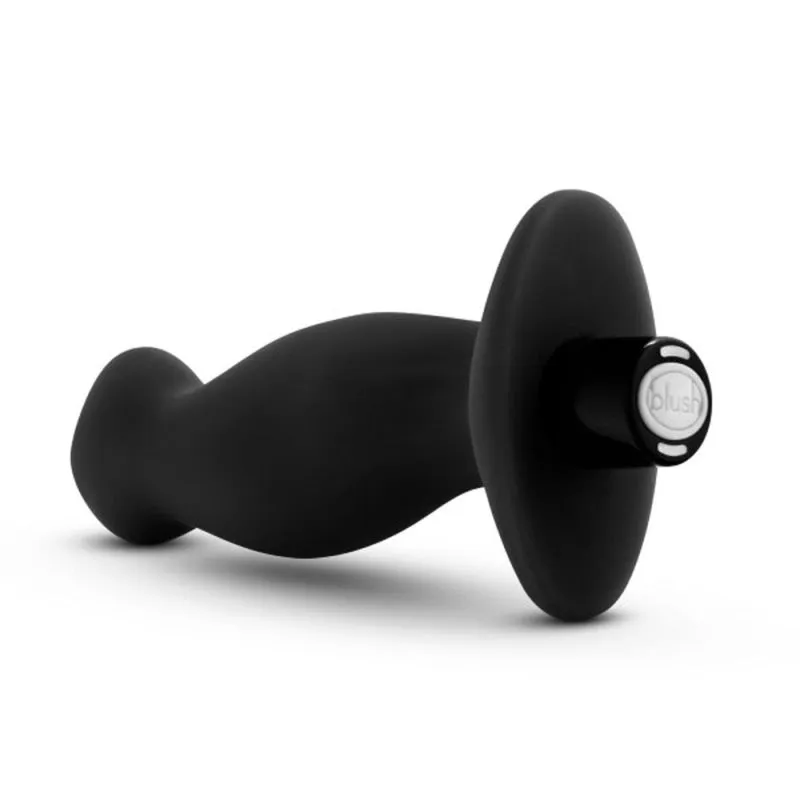 Anal Adventures - Platinum - Silicone Vibrating Prostate Massager 02 -Black