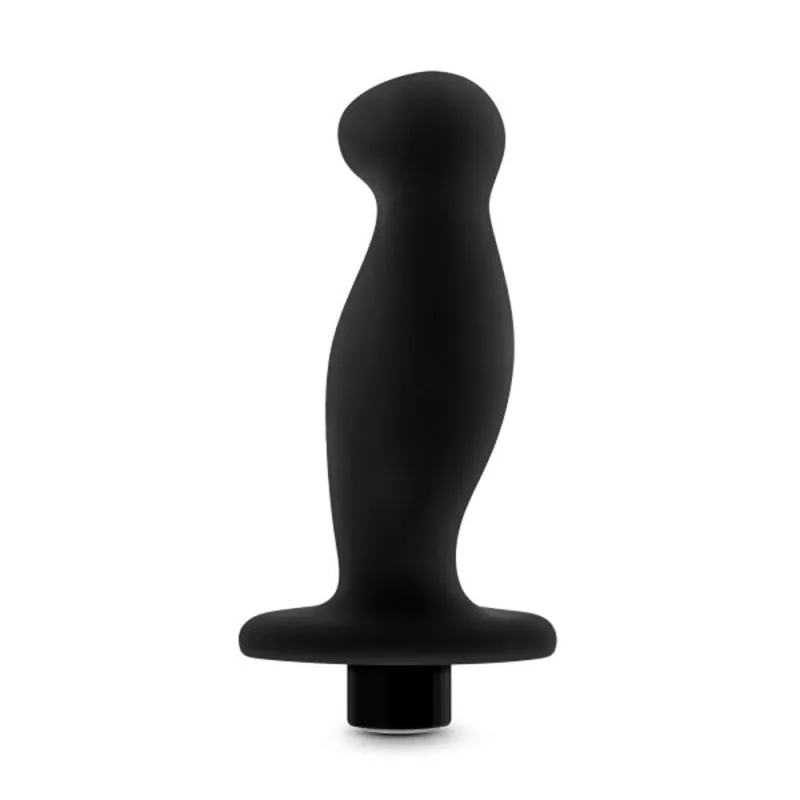 Anal Adventures - Platinum - Silicone Vibrating Prostate Massager 02 -Black