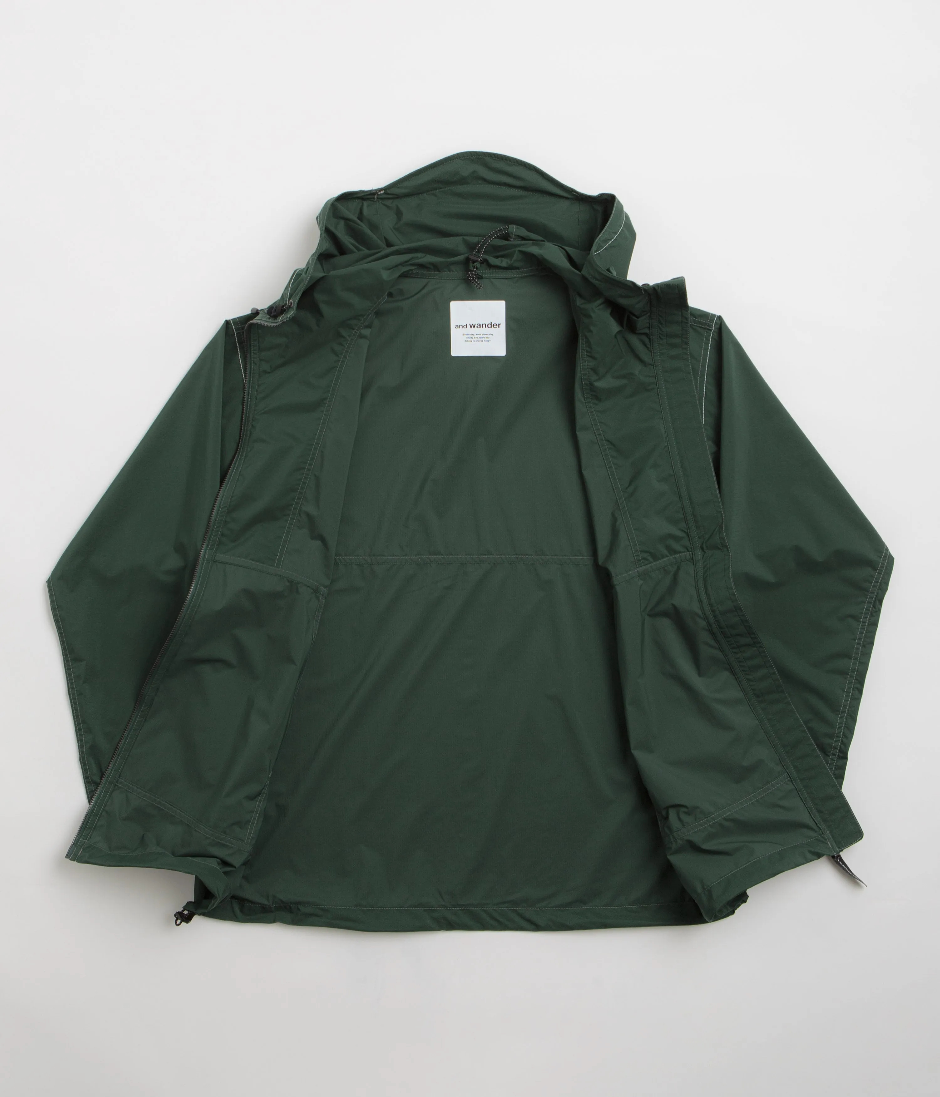 and wander Pertex Wind Jacket - Green