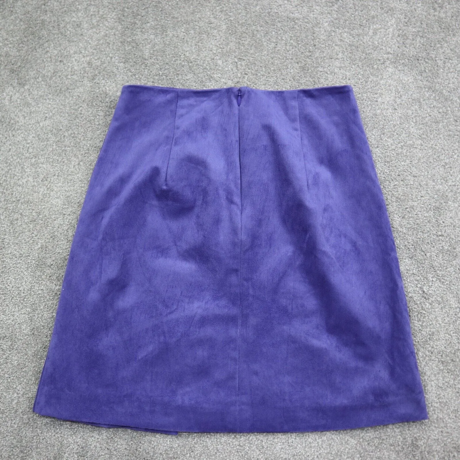 Anthropologie Women Straight & Pencil Skirt Back Zip Elastic Waist Purple Size 4