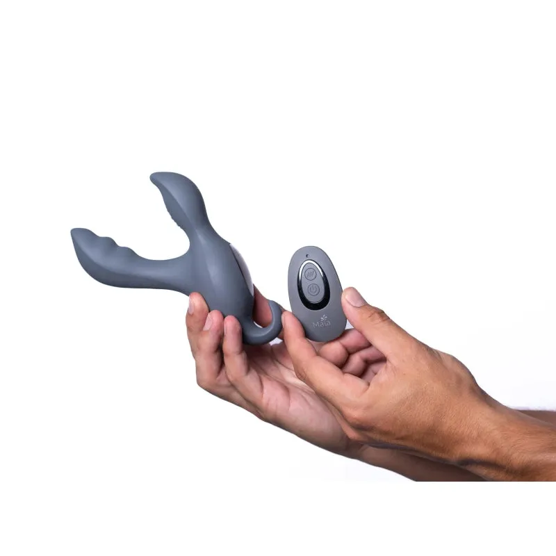 Apollo 15-Function Remote Control Prostate  Massager - Grey