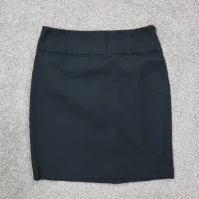 Banana Republic Womens Pencil & Straight Skirt Elastic Waist Black Size 4