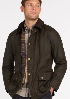 Barbour Ashby Wax Jacket in Olive