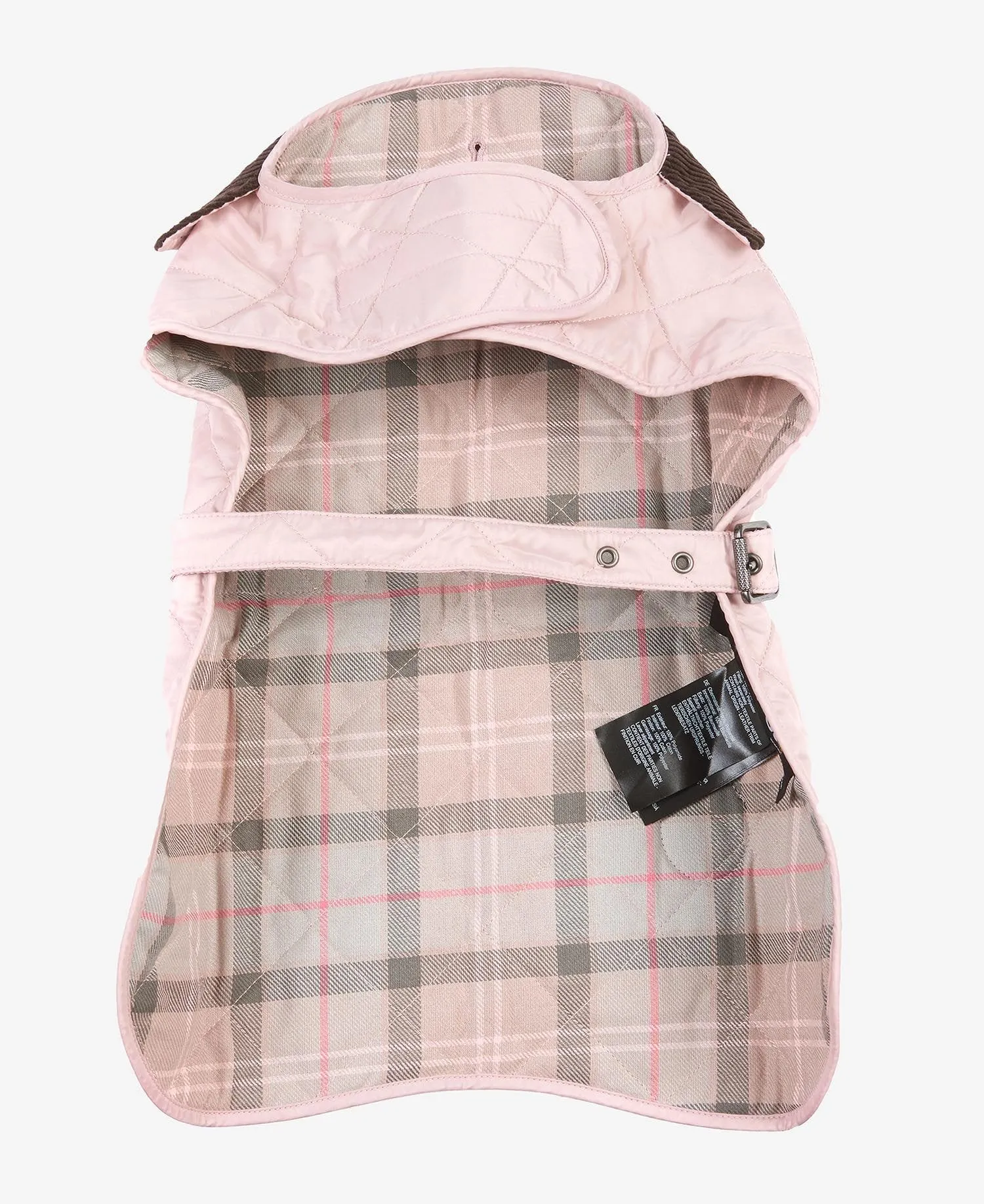 Barbour Small Quilted Dog Coat In Pink