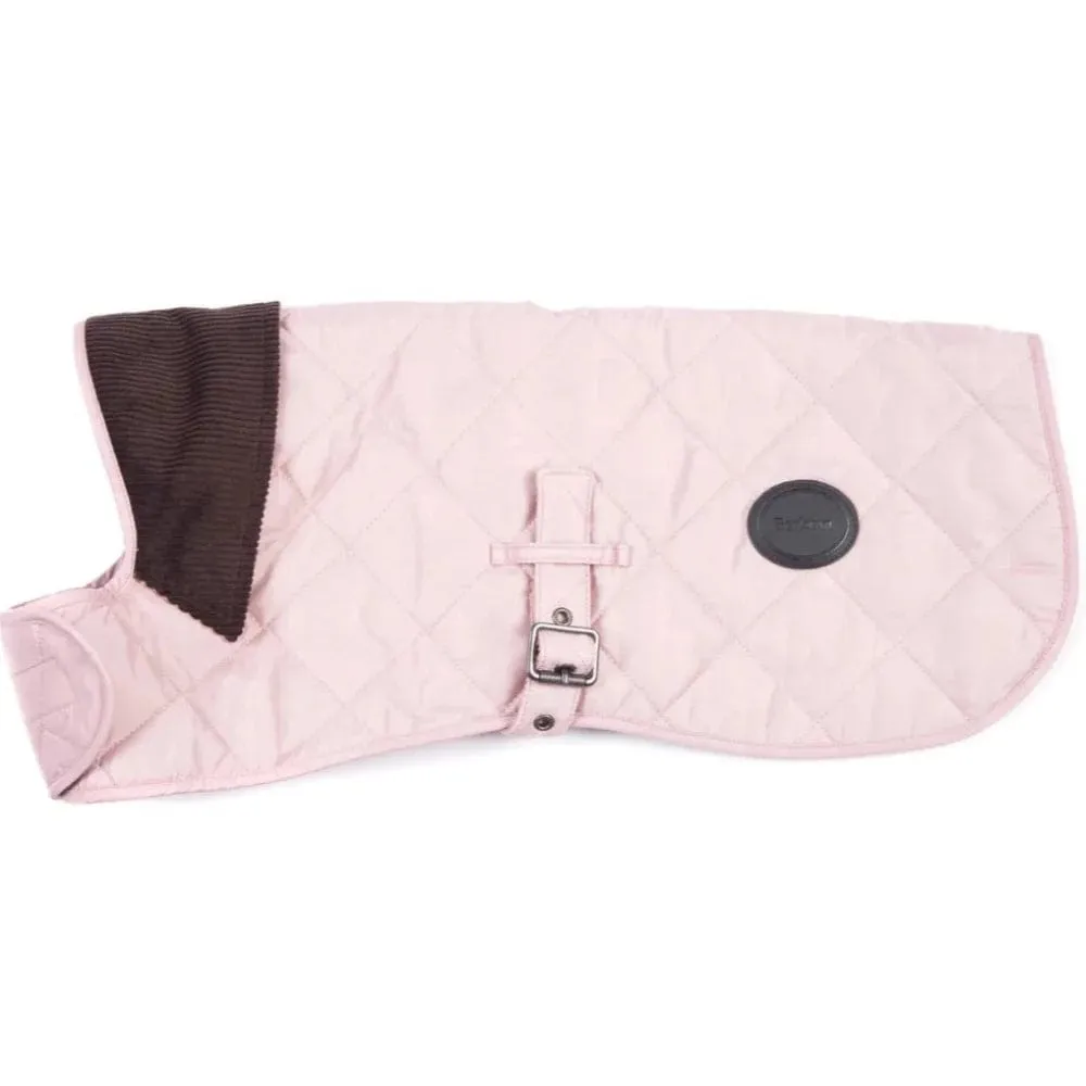 Barbour Small Quilted Dog Coat In Pink