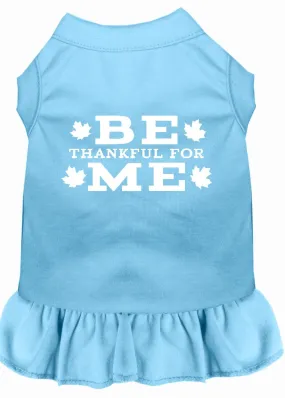 Be Thankful For Me Screen Print Dress Baby Blue Xxl (18)