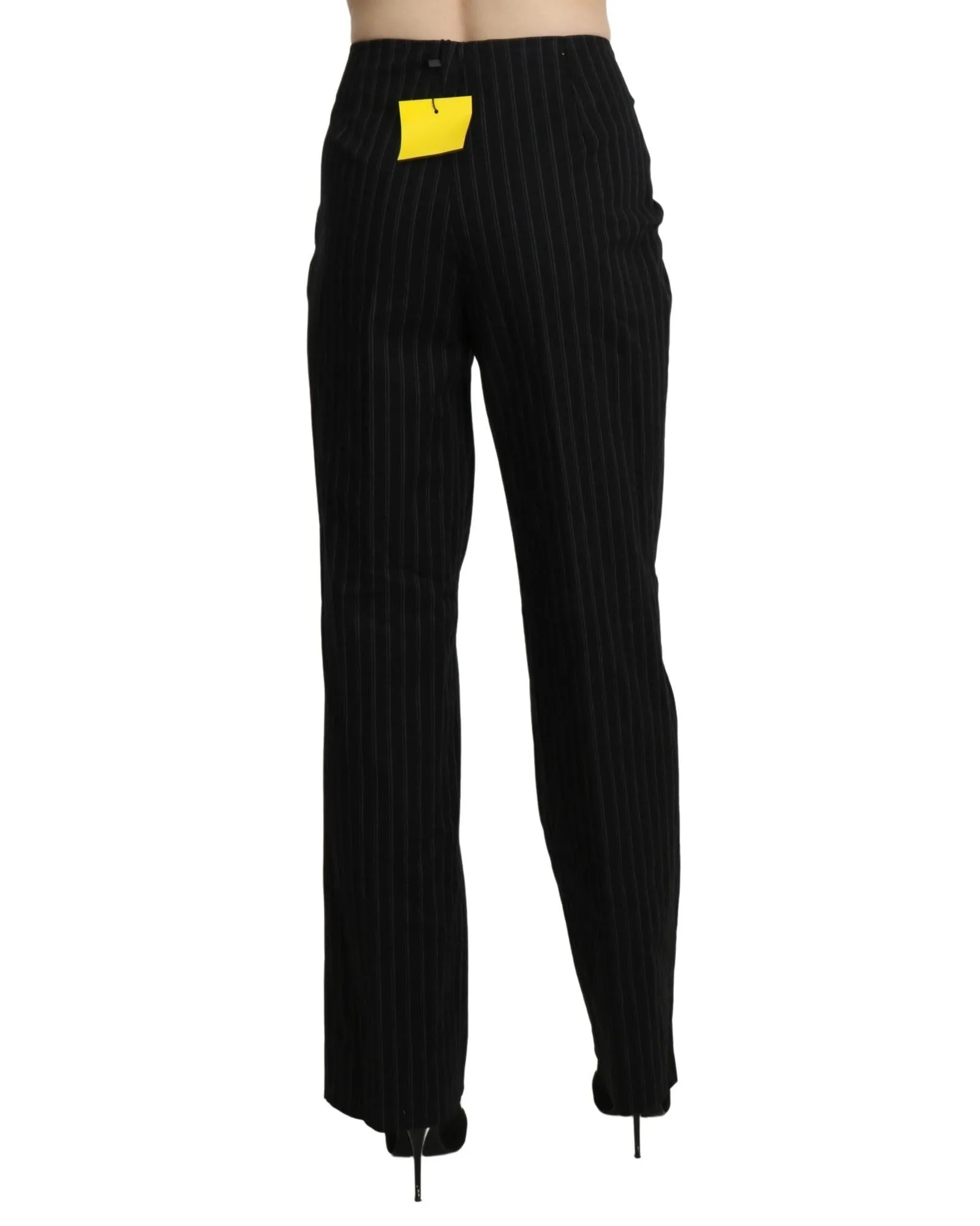 BENCIVENGA Womens Pinstripe Dress Pants Black Size 10