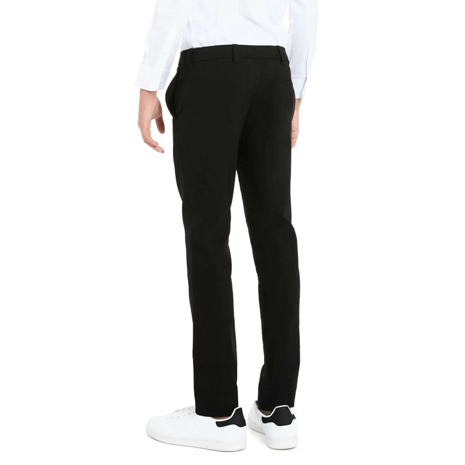 Big Boys Twill Classic Fit Stretch Dress Pants