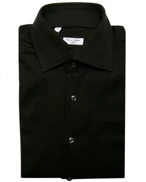 Black Knit Dress Shirt