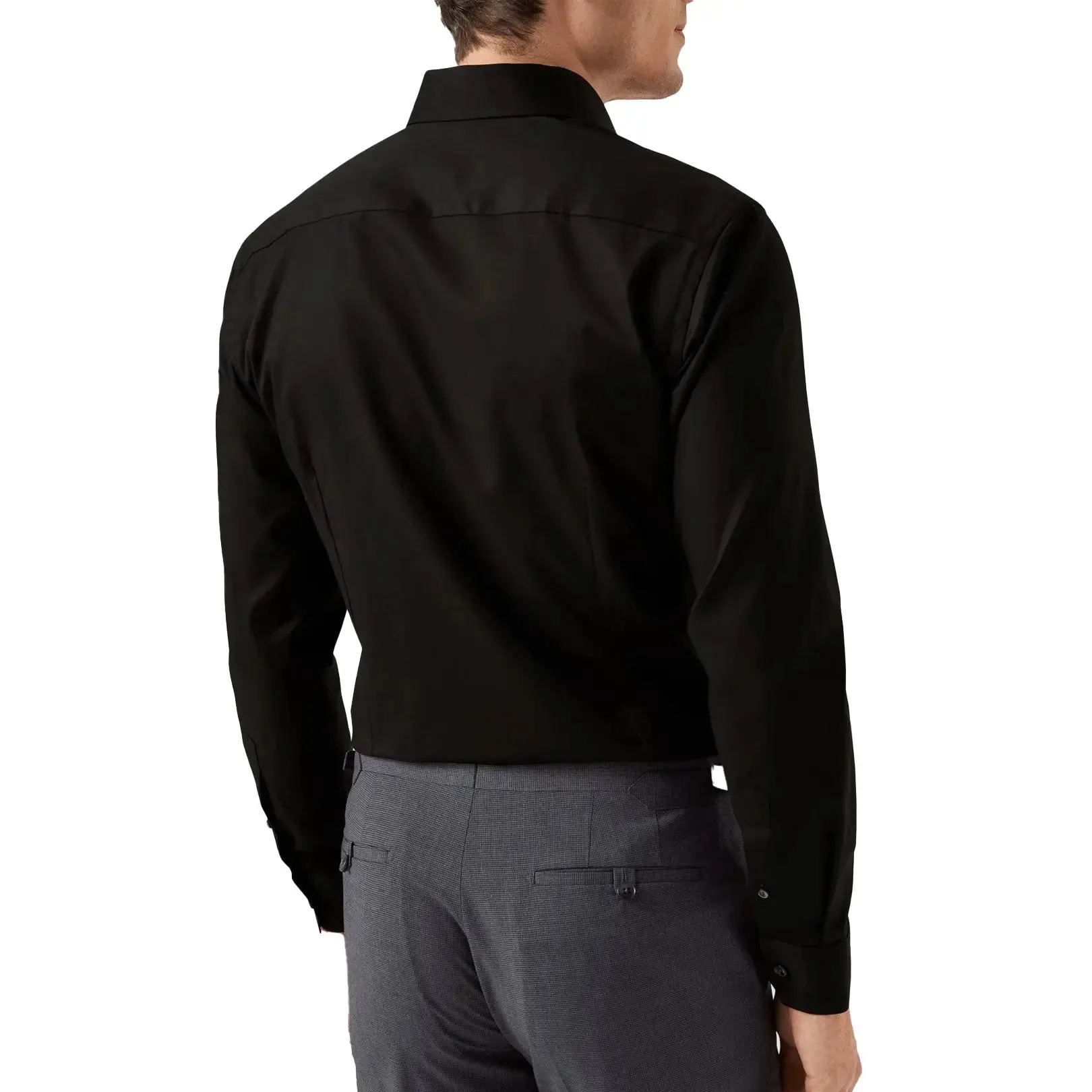 Black Signature Twill Slim Fit Shirt