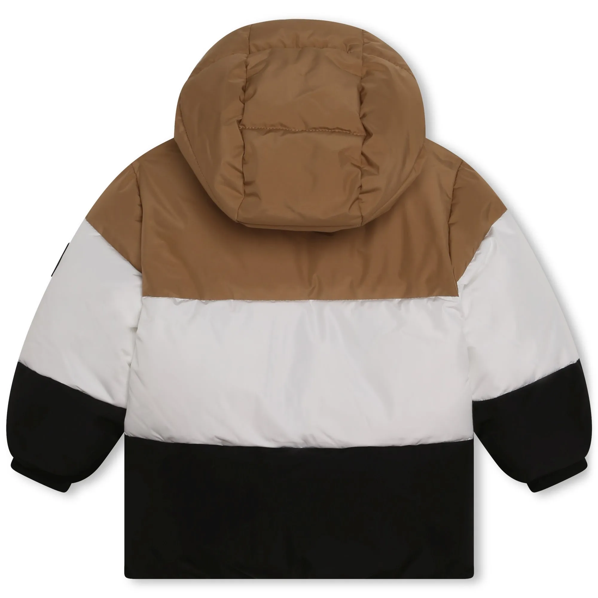 Boss - Padded jacket, Tan/white/black