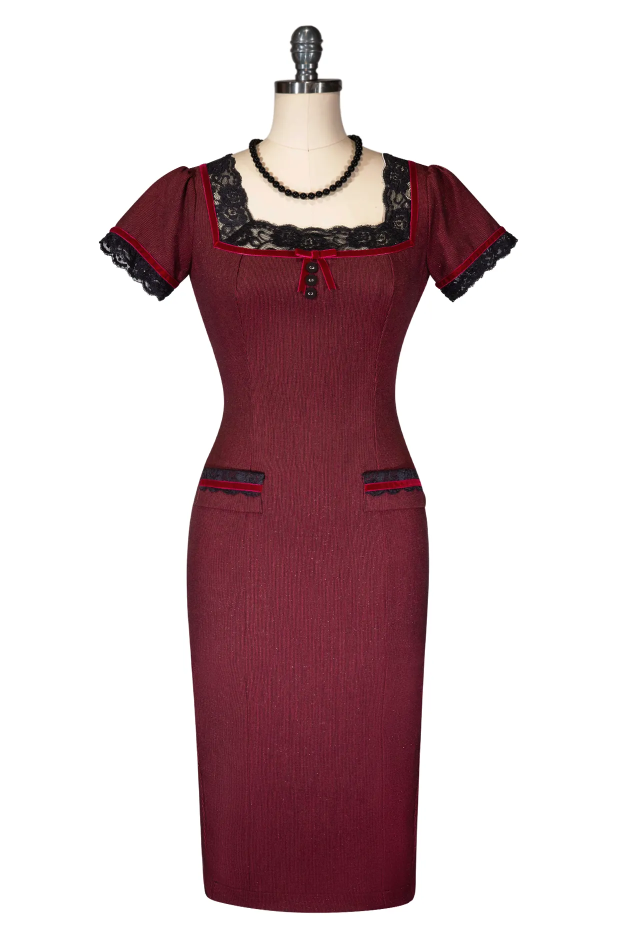 Capone Pinstripe Wiggle Dress