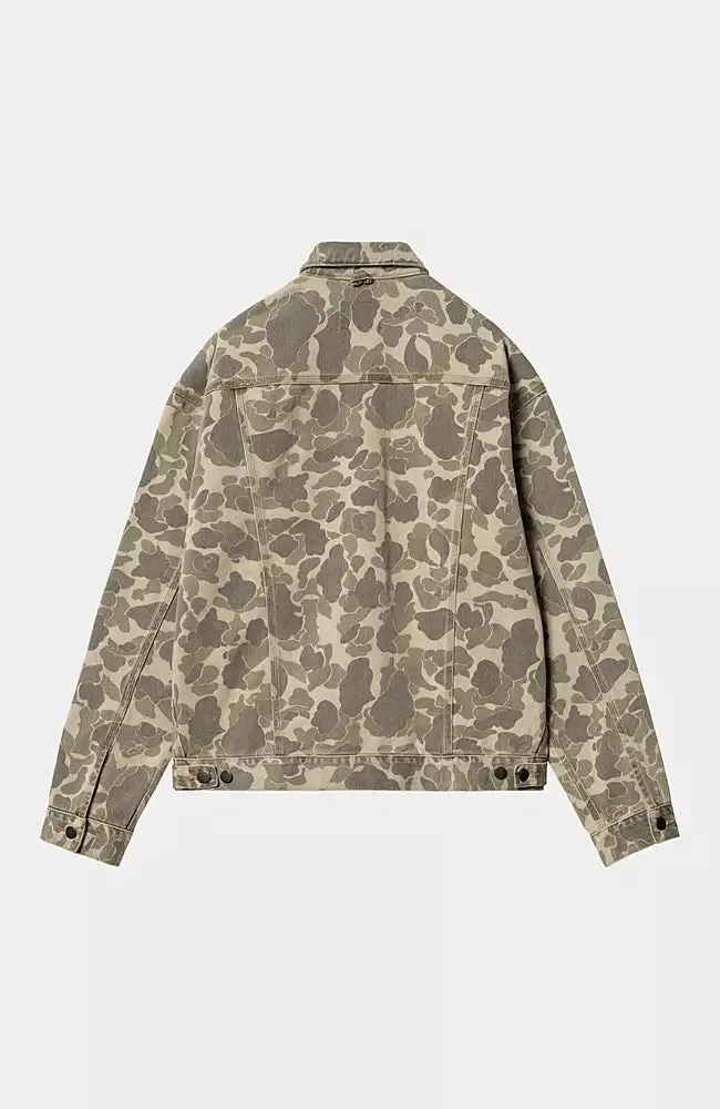 CARHARTT WIP Duck Helston Jacket Camo Duck Black Beached