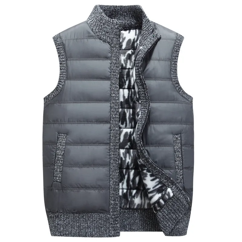 Casual Thick Warm Vest Men's Vest Jacket