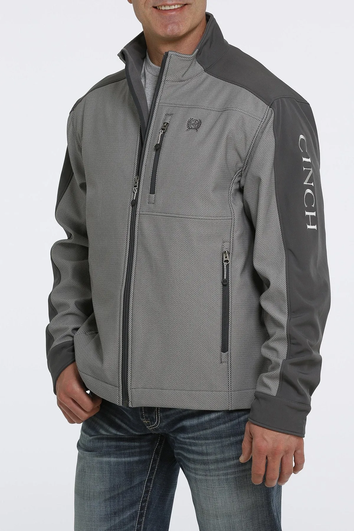 Cinch Mens Lined Bonded Grey Jacket - MWJ1565001