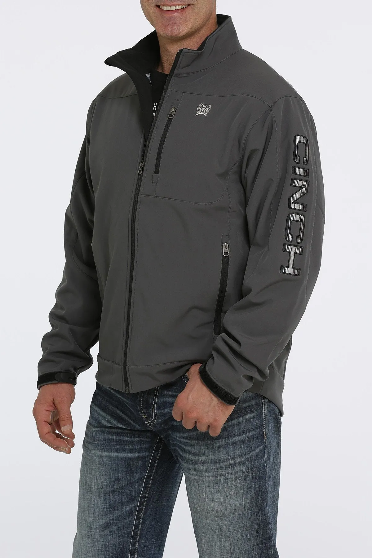 Cinch Mens Lined Bonded Grey Jacket - MWJ1567002