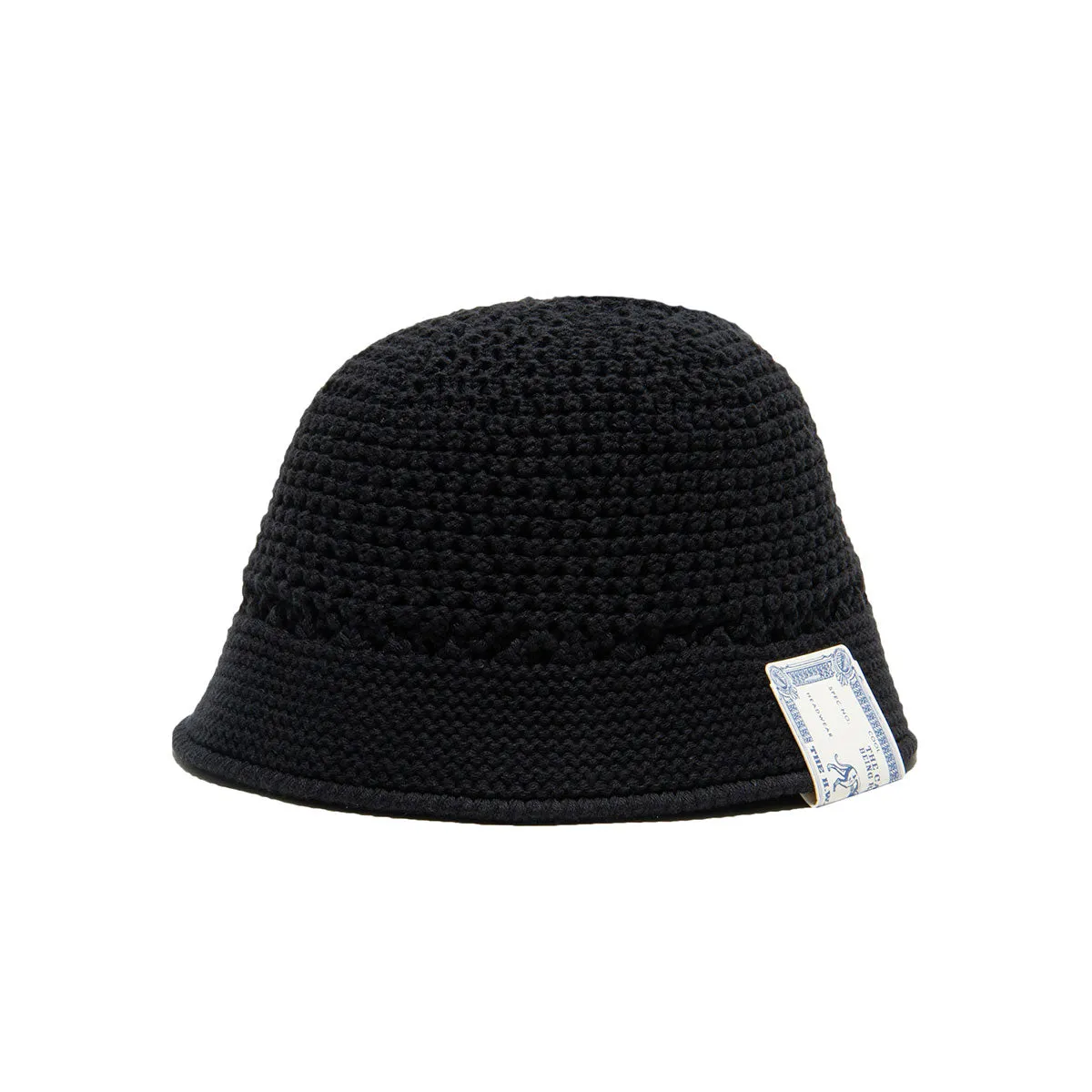 COTTON KNIT HAT - Black