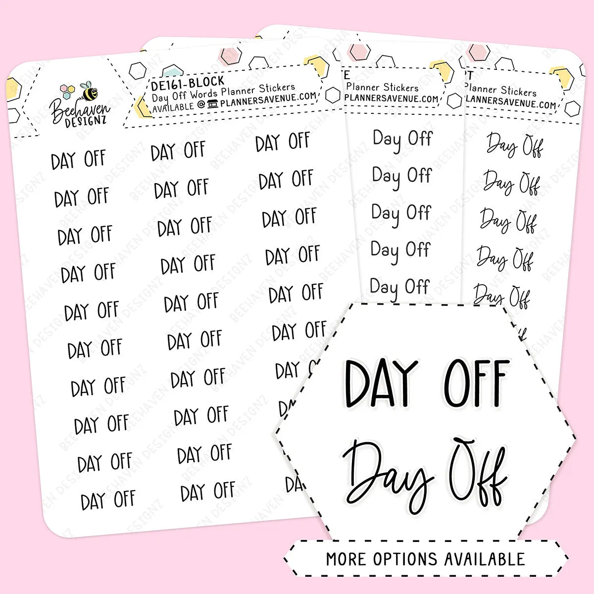 Day Off Script Planner Stickers