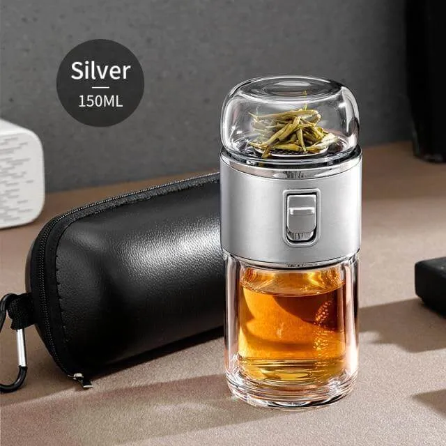 Double Glass Portable Eco-Friendly Tea Infuser