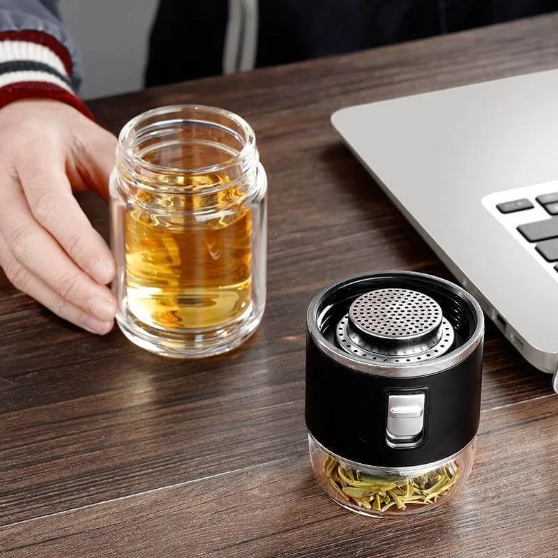 Double Glass Portable Eco-Friendly Tea Infuser