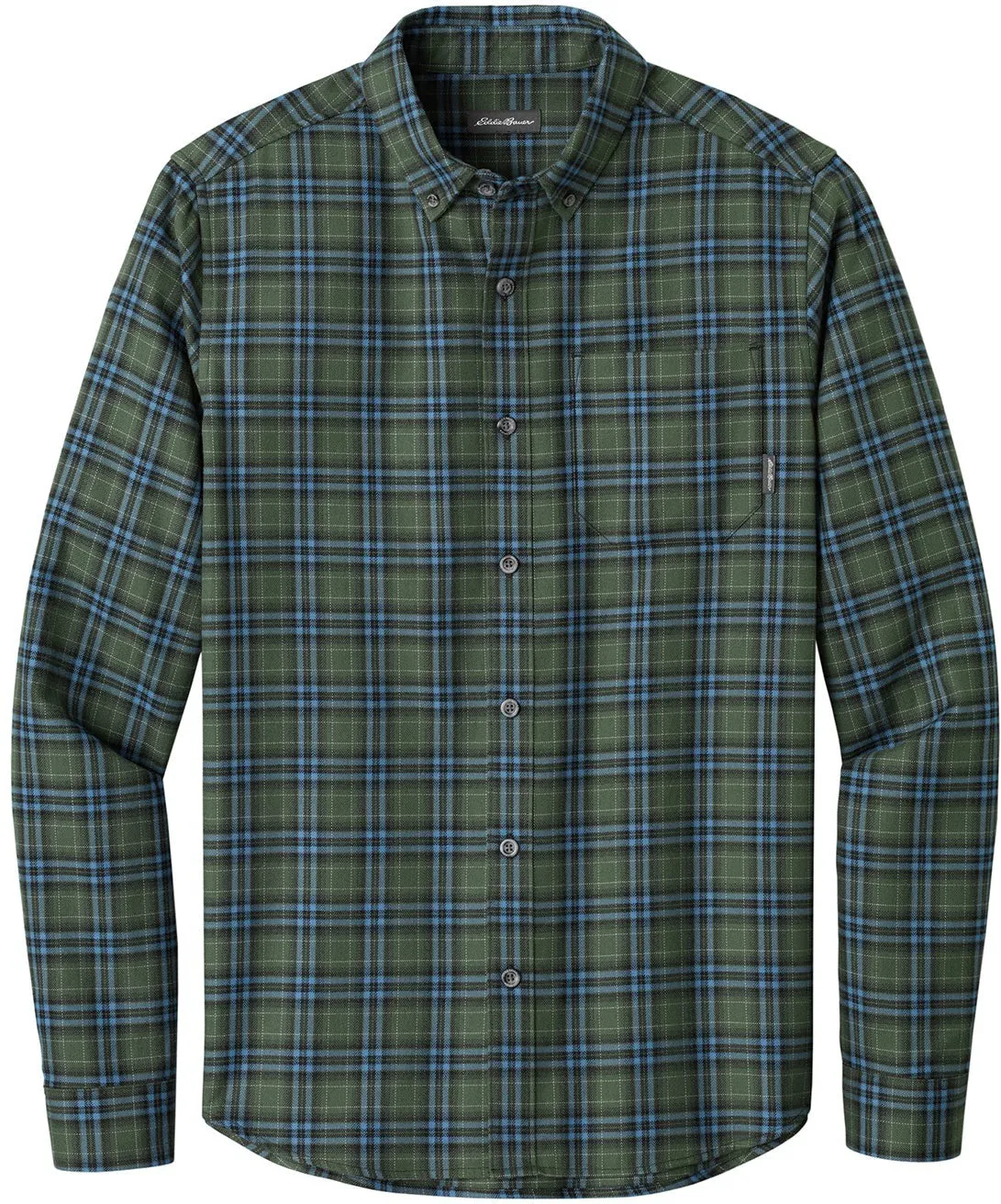 Eddie Bauer Long Sleeve Favorite Flannel Plaid Shirt