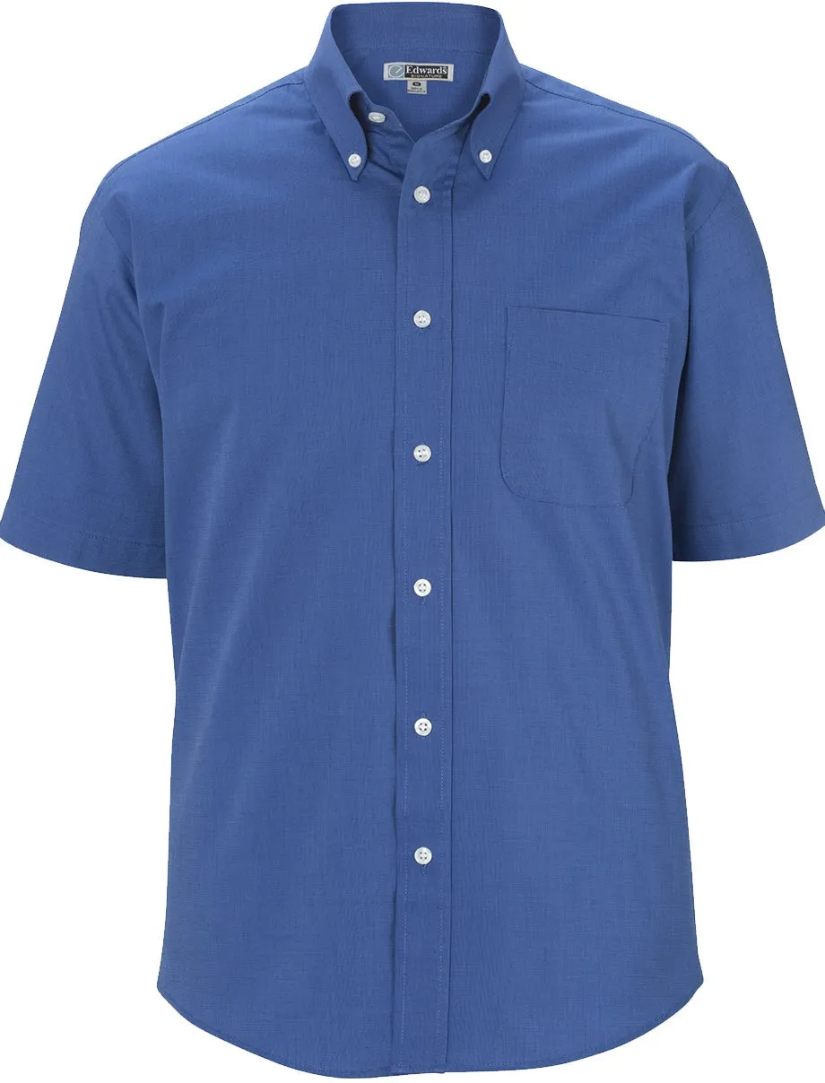 Edwards Pinpoint Oxford Shirt   Short Sleeve