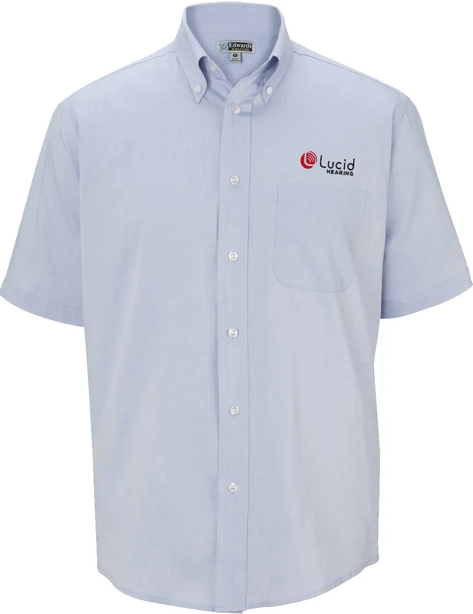 Edwards Pinpoint Oxford Shirt   Short Sleeve