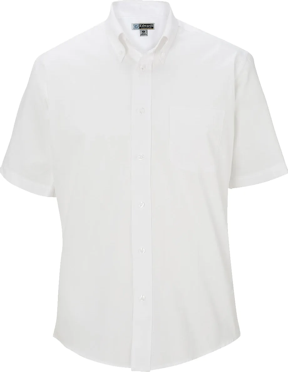 Edwards Pinpoint Oxford Shirt   Short Sleeve