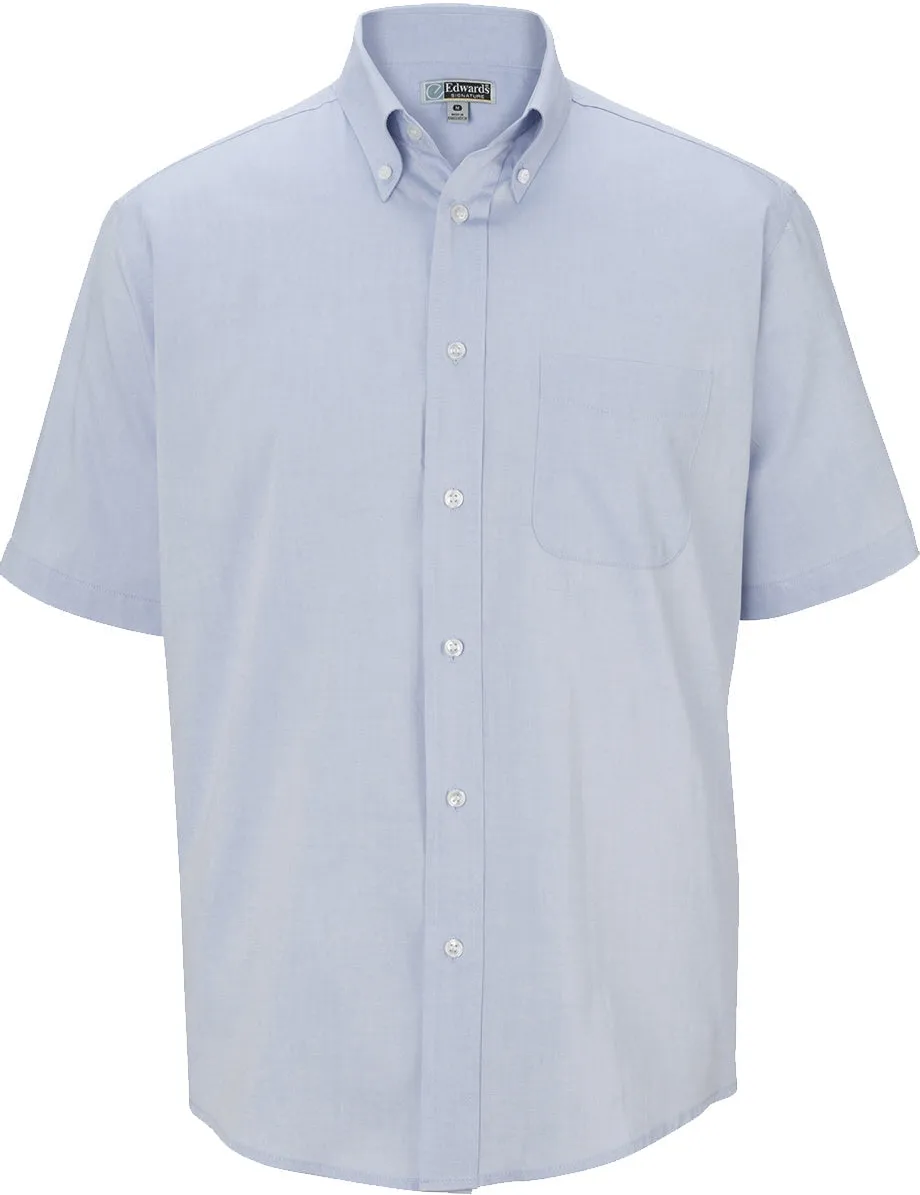 Edwards Pinpoint Oxford Shirt   Short Sleeve