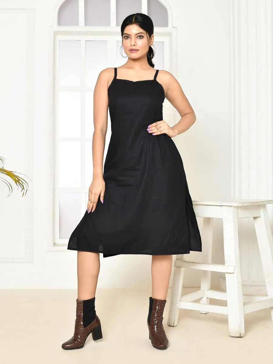 Erica The Little Black Handloom Cotton Dress