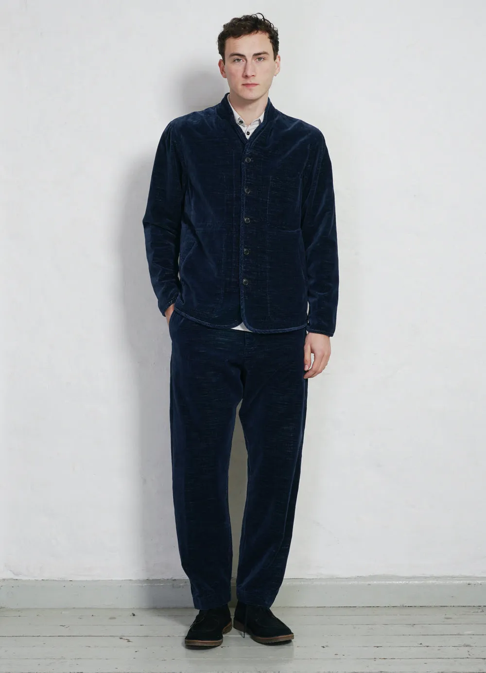 ERLING | Quilted Work Jacket | Velvet Indigo