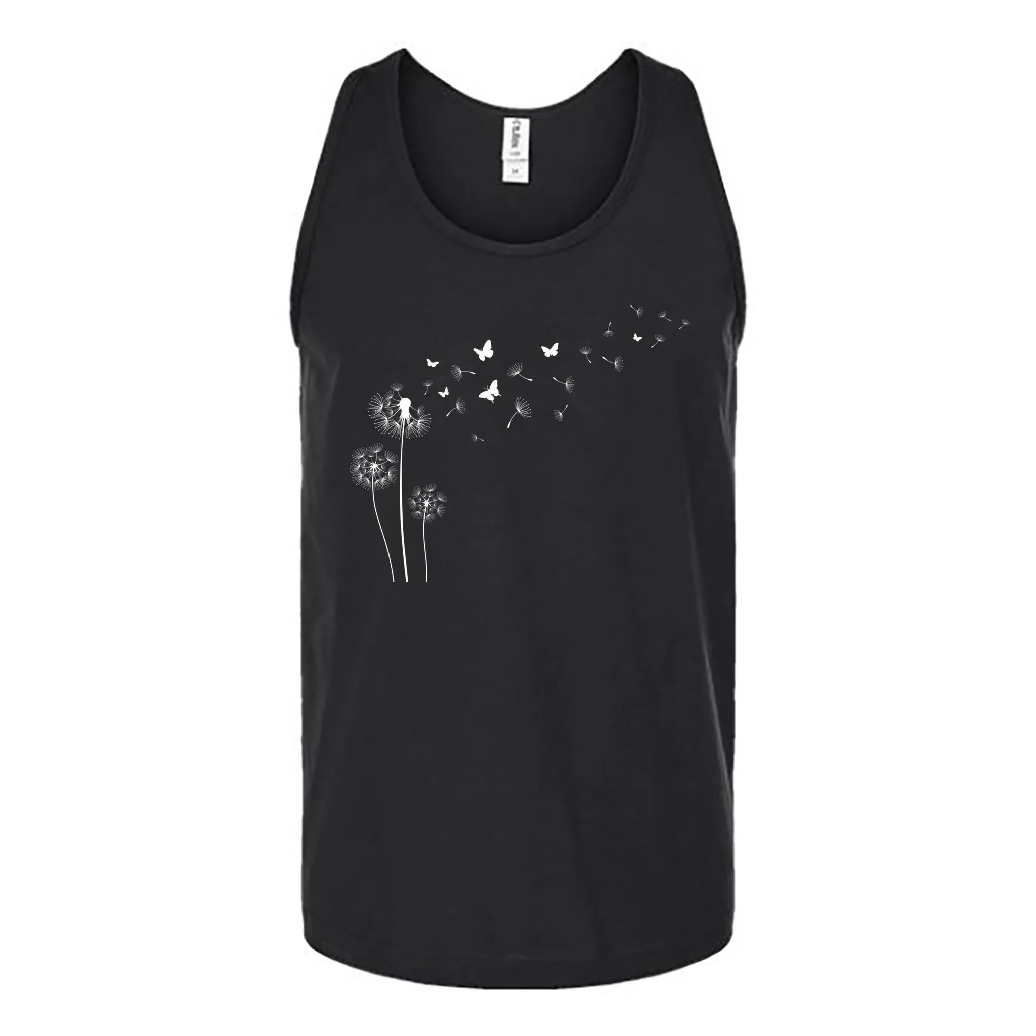 Flying Butterfly Dandelion Unisex Tank Top