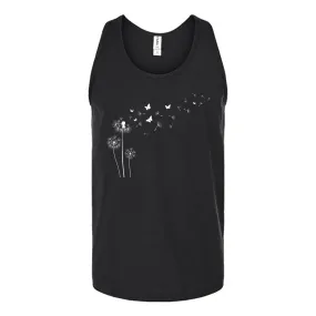 Flying Butterfly Dandelion Unisex Tank Top