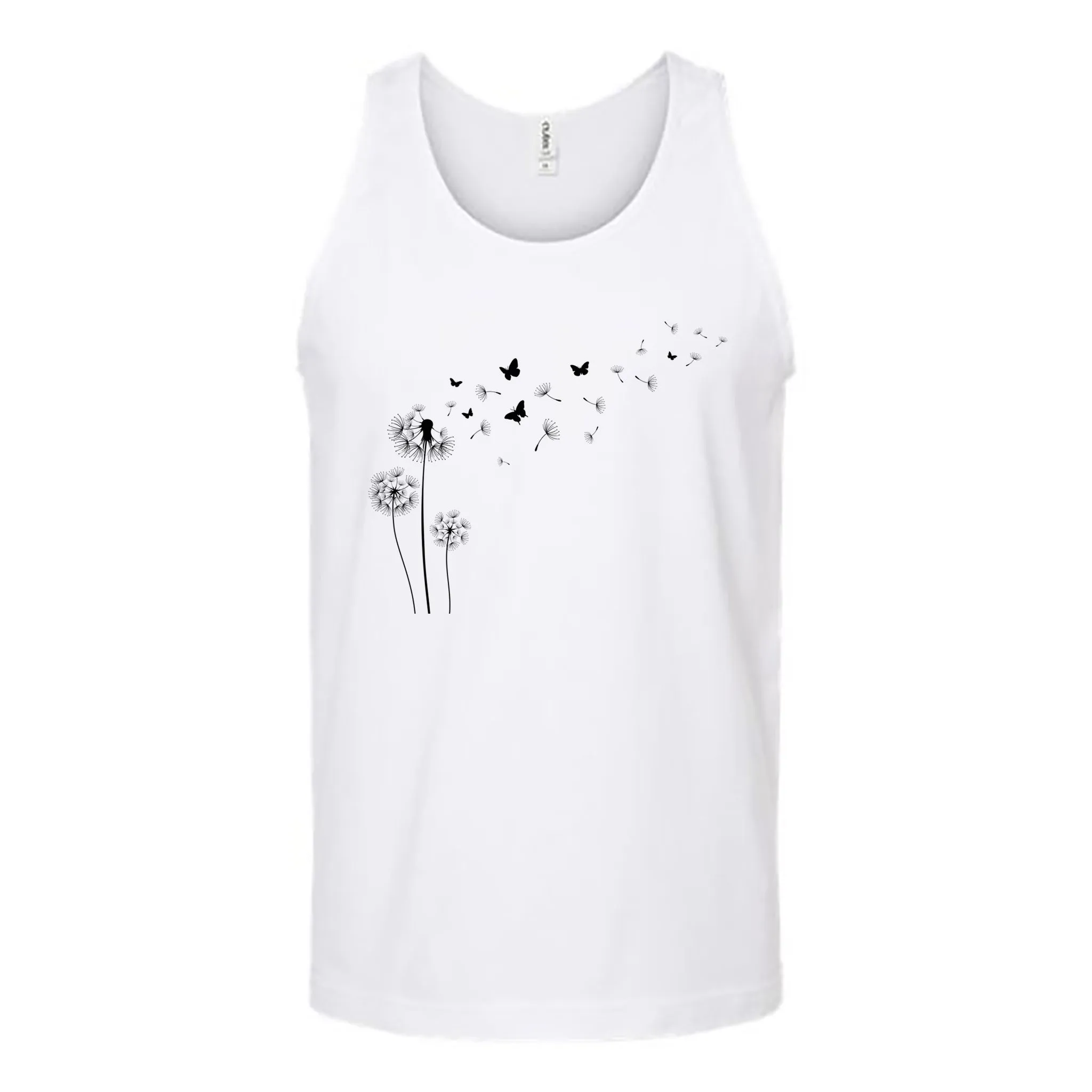 Flying Butterfly Dandelion Unisex Tank Top