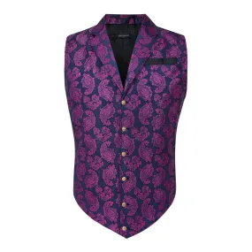 Gothic Lapel Party Vest for Men - PINK-9