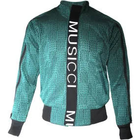 Green modern zipper jacket