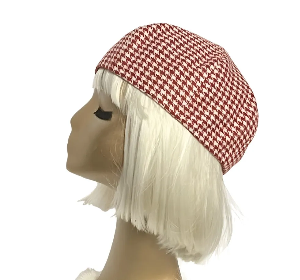 Houndstooth Beret Hat