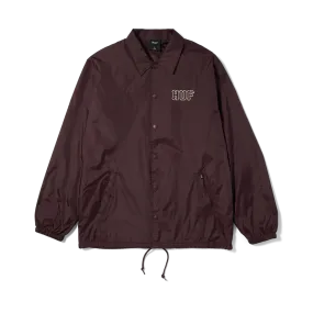 HUF SET H COACHES JACKET EGGPLANT