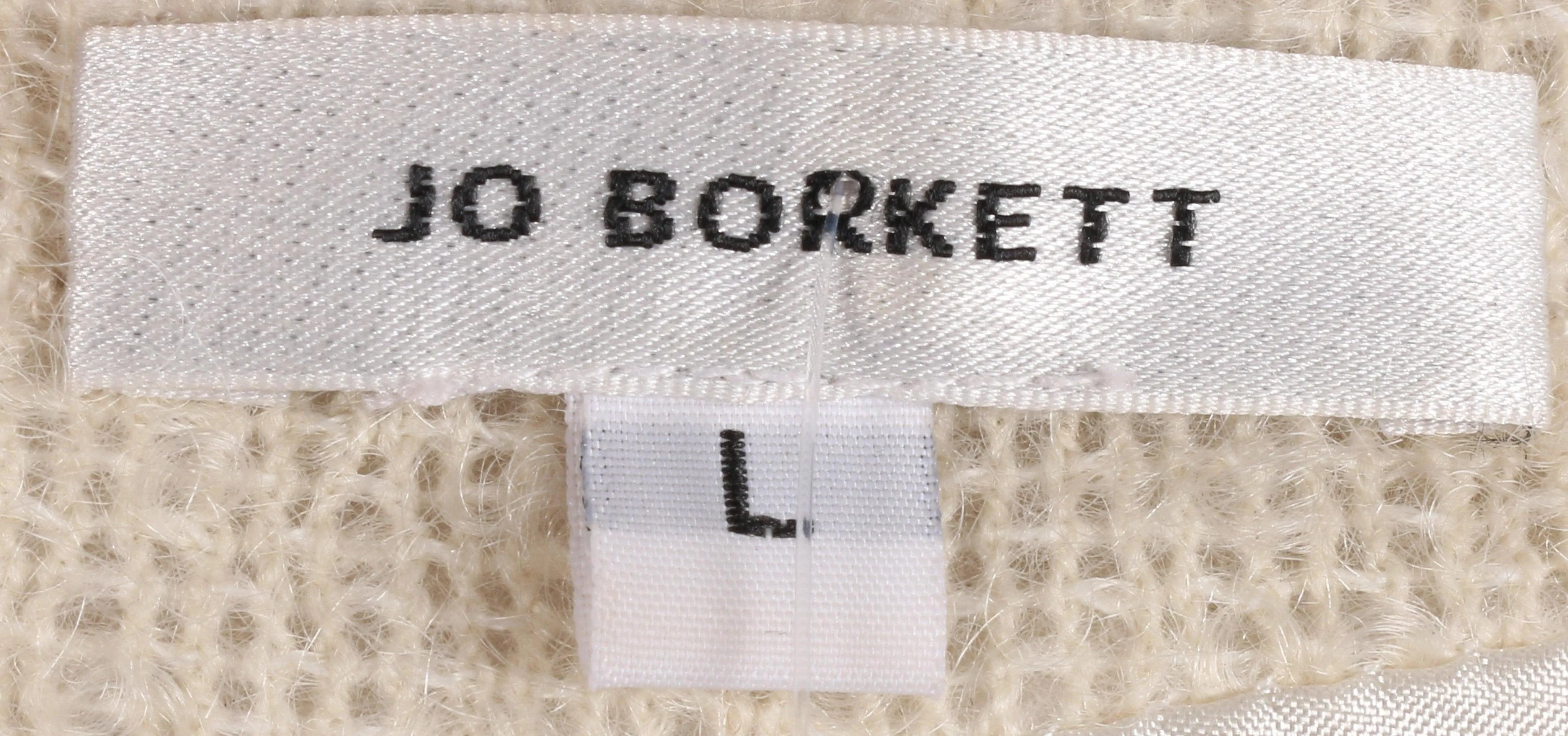 Jo Borkett Fine Wool Lightweight Jacket Cream Size L