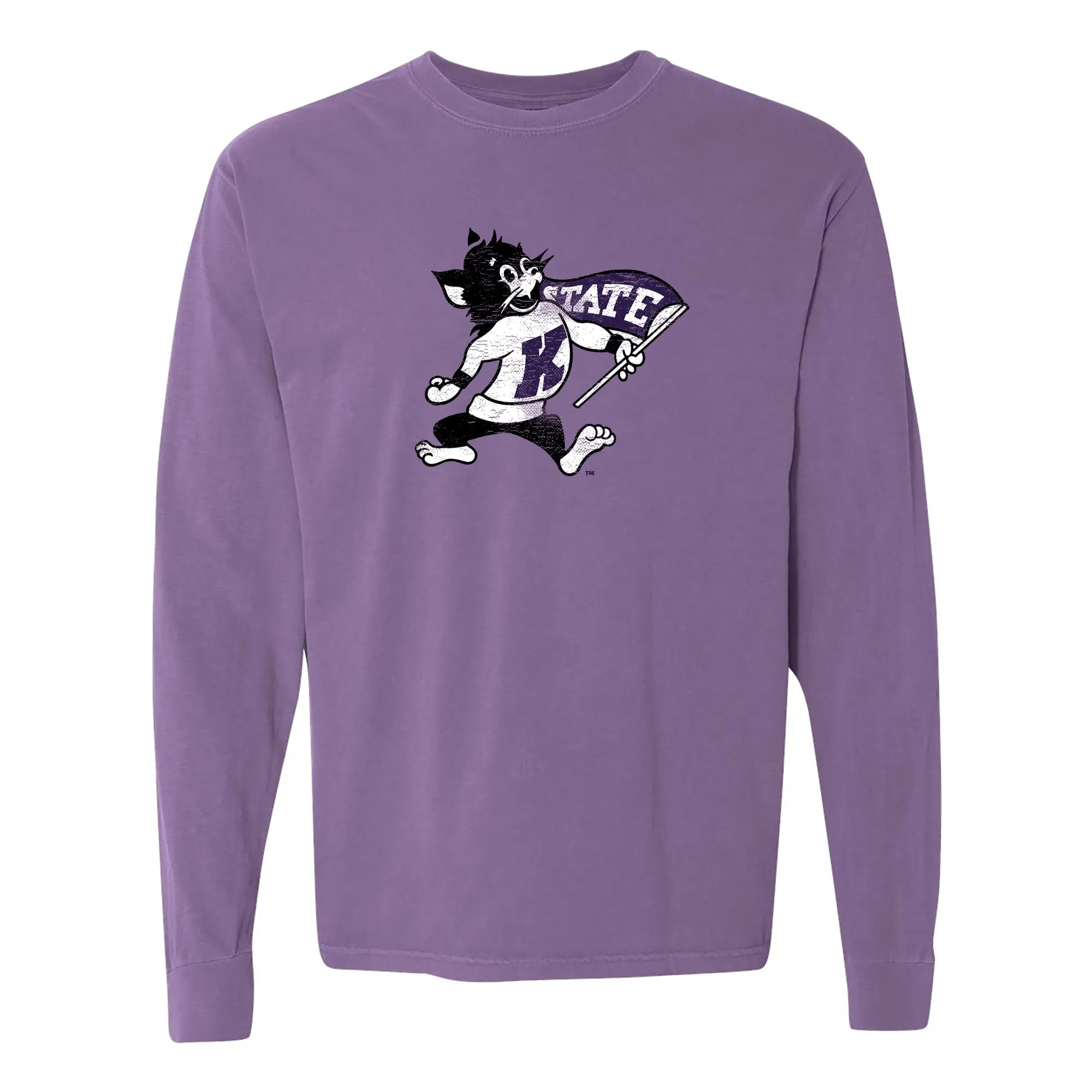 K-State Mascot Mark CC Long Sleeve - Violet