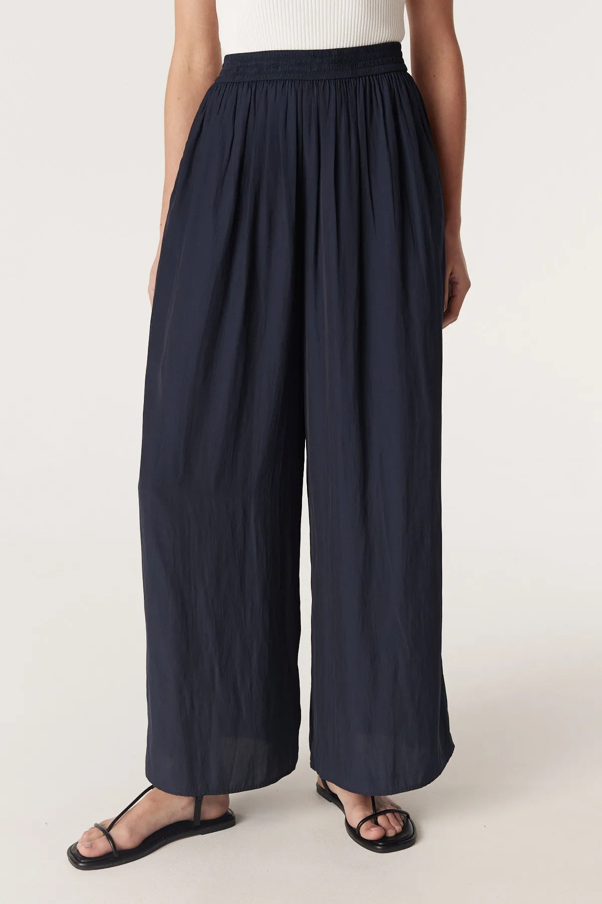 Kahlo Wide Leg Pant - Navy