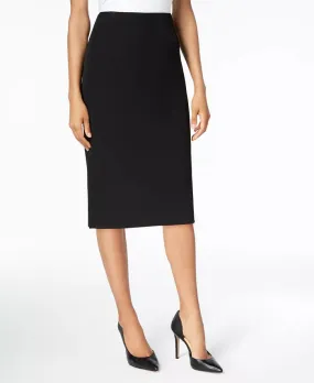 Kasper Crepe Pencil Midi Skirt