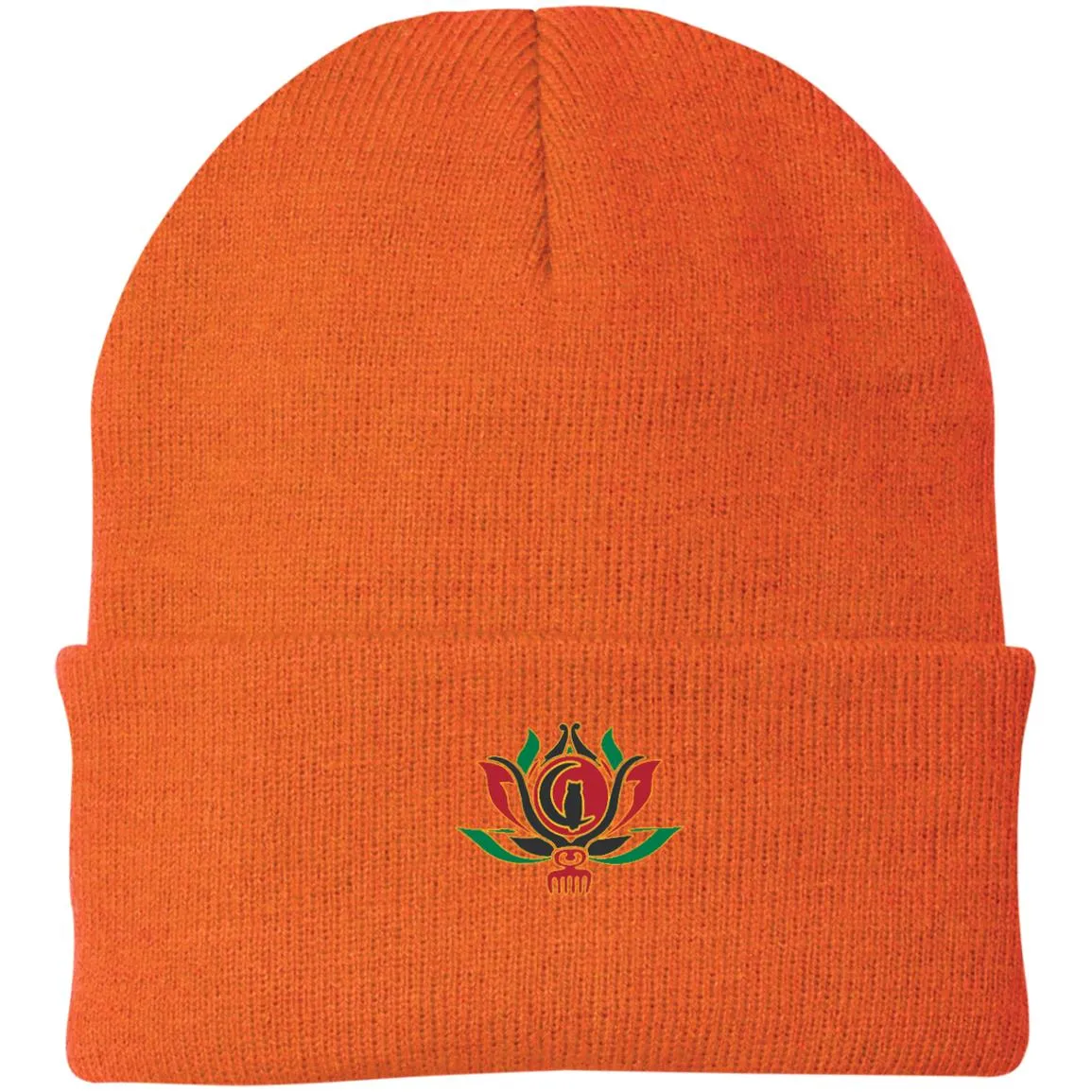 Kween Flower Knit Beanie Hat