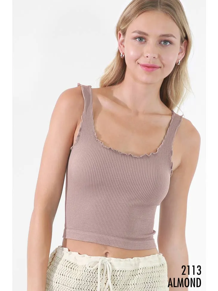 Lettuce Edge Crop Top