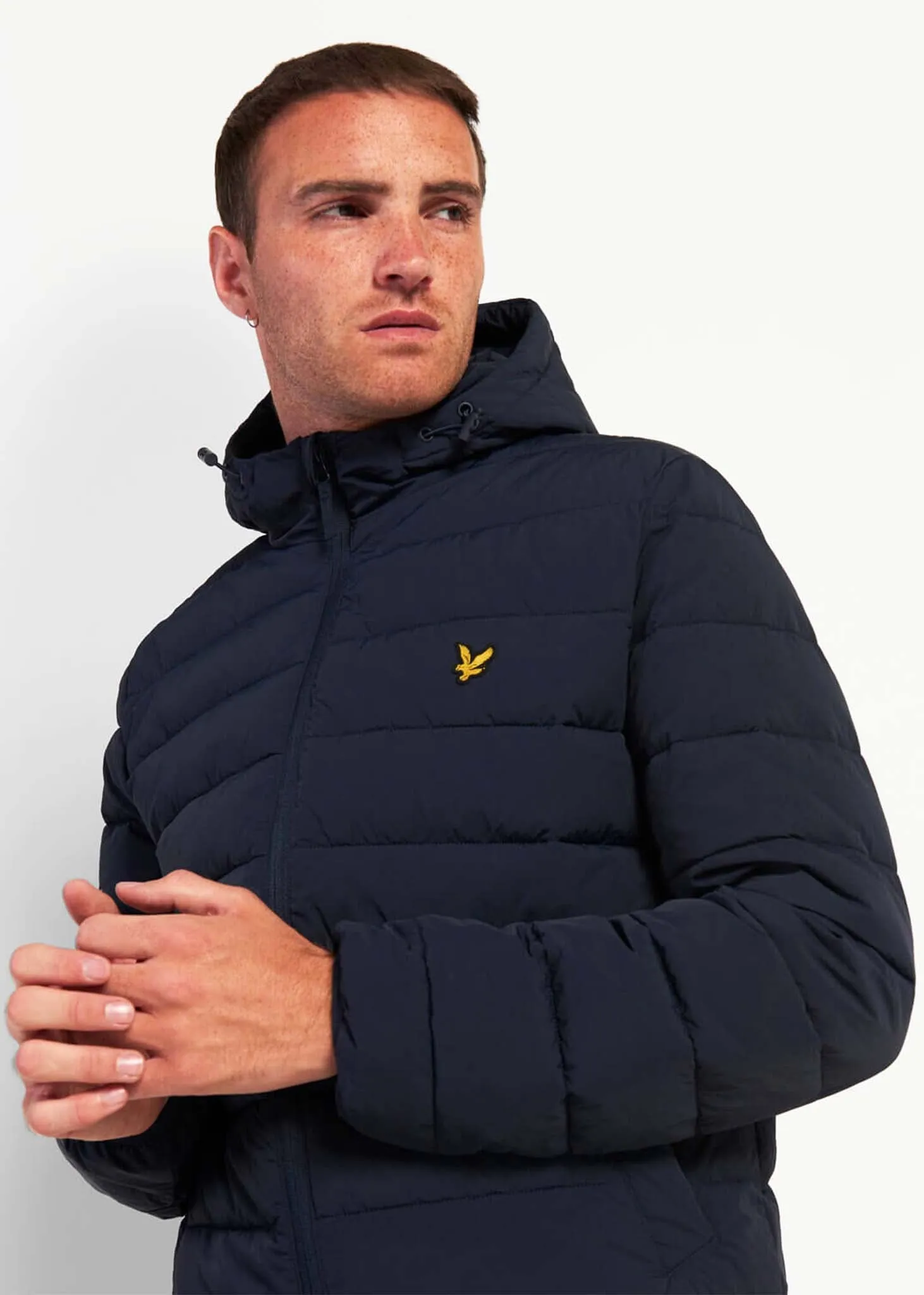 Lightweight puffer jacket - dark navy