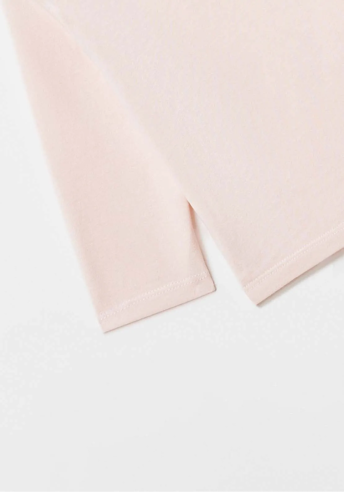 Long Sleeve Plain Tshirt - Pink Light